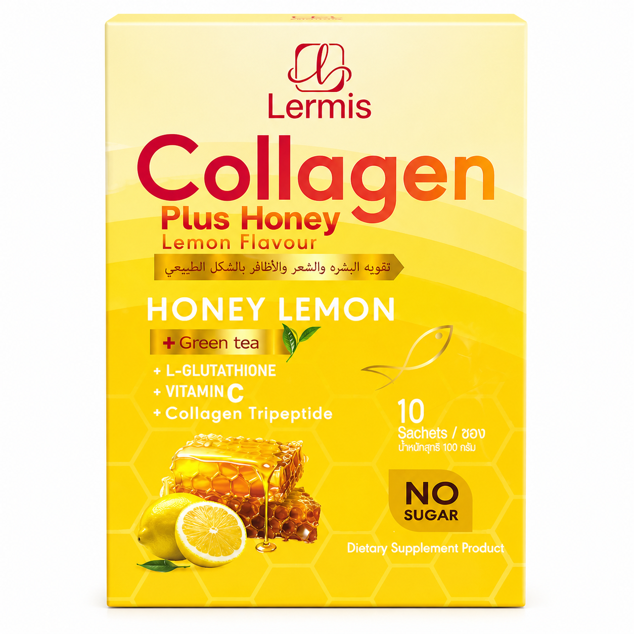 Lermis Collagen Plus Honey Lemon (10 Sachets)