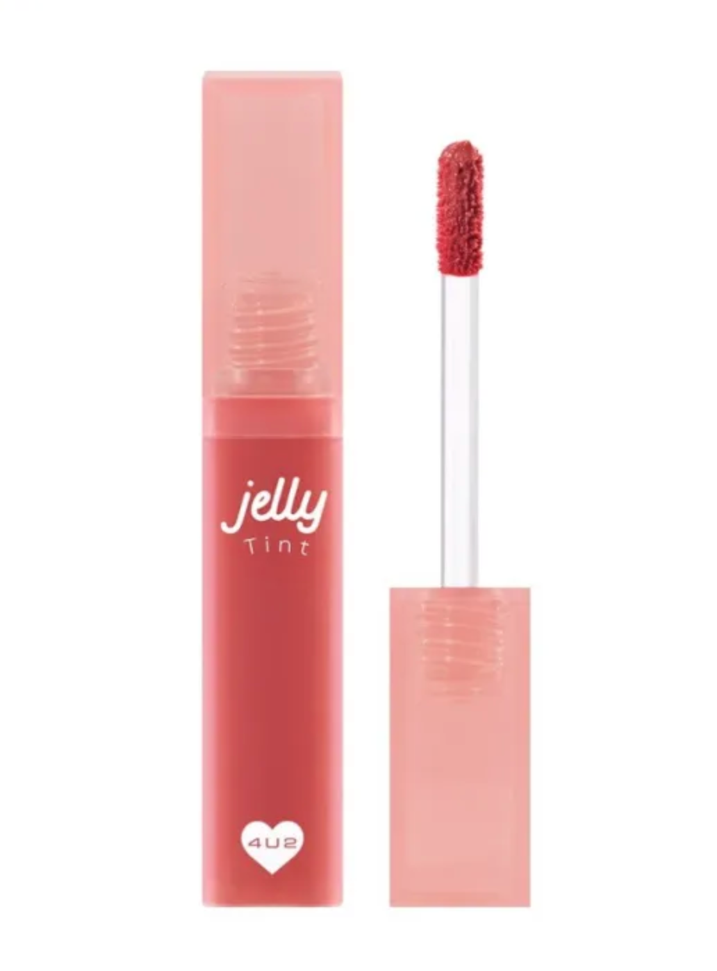 4U2 Jelly Lip Tint 4g – #15 Jele Lychee | Long-Lasting Glossy Lip Tint