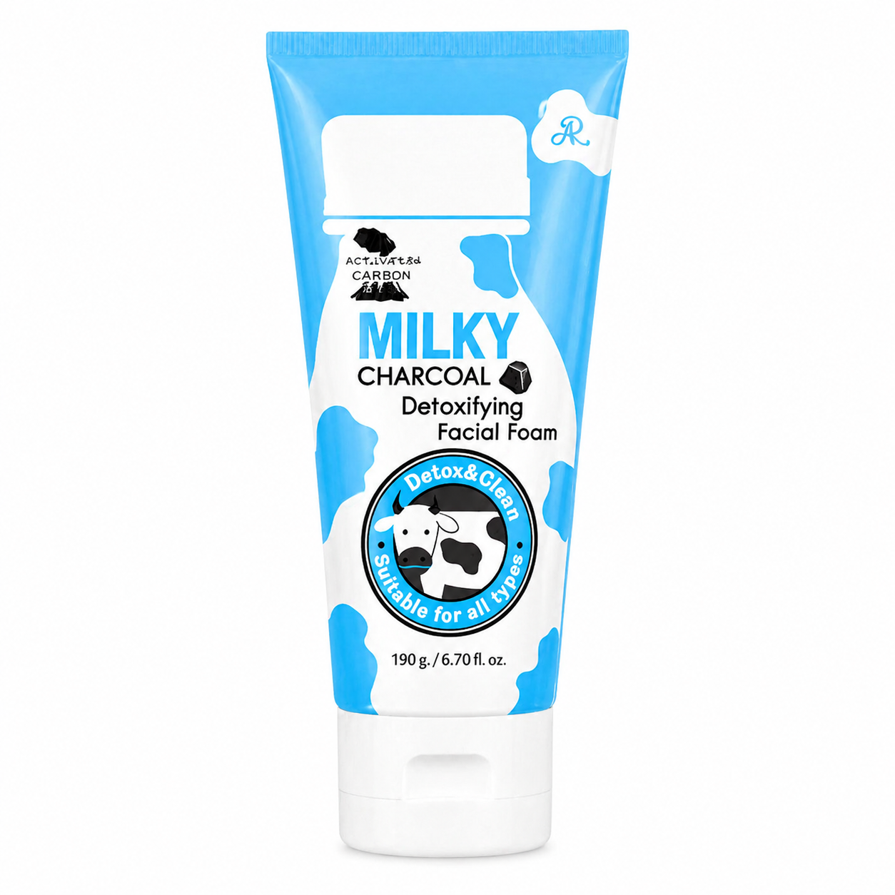AR Milky Charcoal Detoxifying Facial Foam