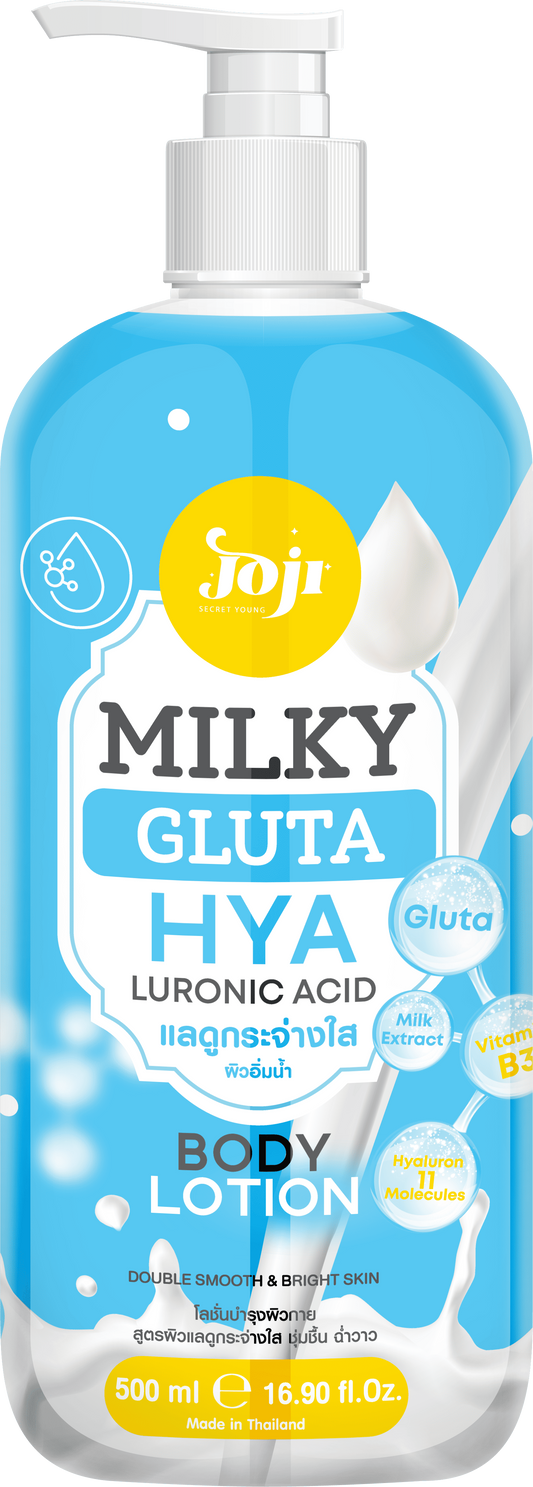 Joji Secret Young Milky Gluta Hyaluronic Body Lotion – Whitening & Deep Hydrating Body Lotion