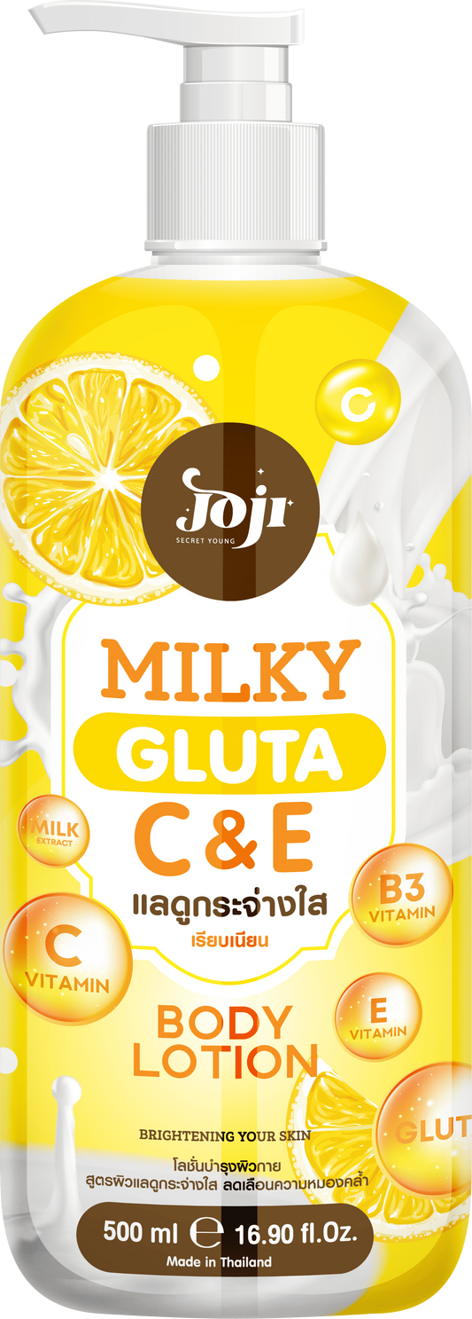 Joji Secret Young Milky Gluta C & E Body Lotion – Whitening & Brightening Body Lotion