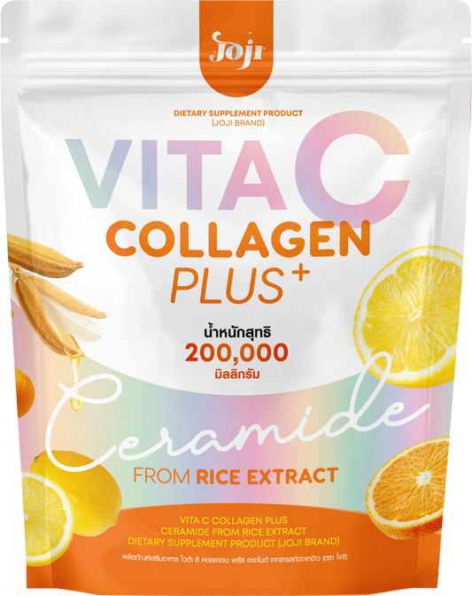 Joji Secret Young Vita C Collagen Plus Ceramide – Brightening & Anti-Aging Supplement (20g x 10 Sachets)