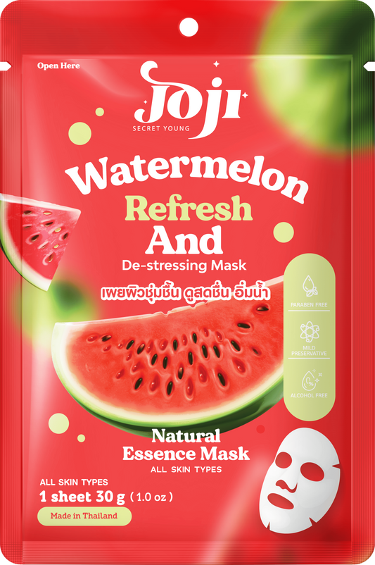 Joji Secret Young Watermelon Refresh & De-Stressing Mask – Refreshing & Calming Face Mask