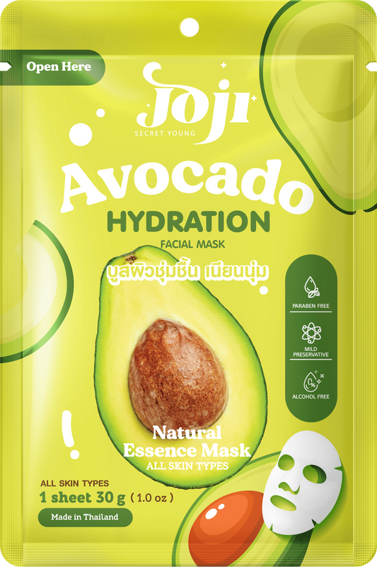 Joji Secret Young Avocado Hydration Facial Mask – Deep Moisturizing Face Mask