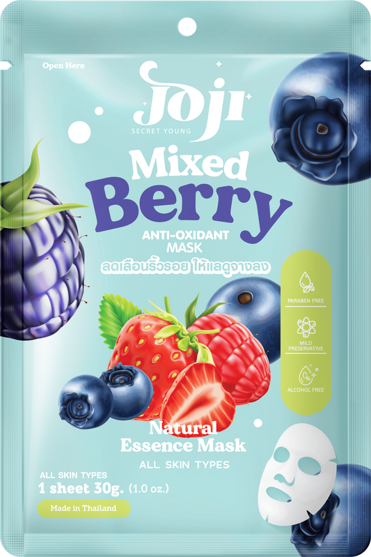 Joji Secret Young Mixed Berry Anti-Oxidant Mask – Antioxidant Glow & Brightening Face Mask