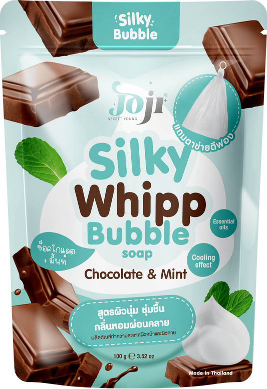 Joji Secret Young Chocolate & Mint Silky Whipp Bubble Soap – Refreshing & Nourishing Body Soap