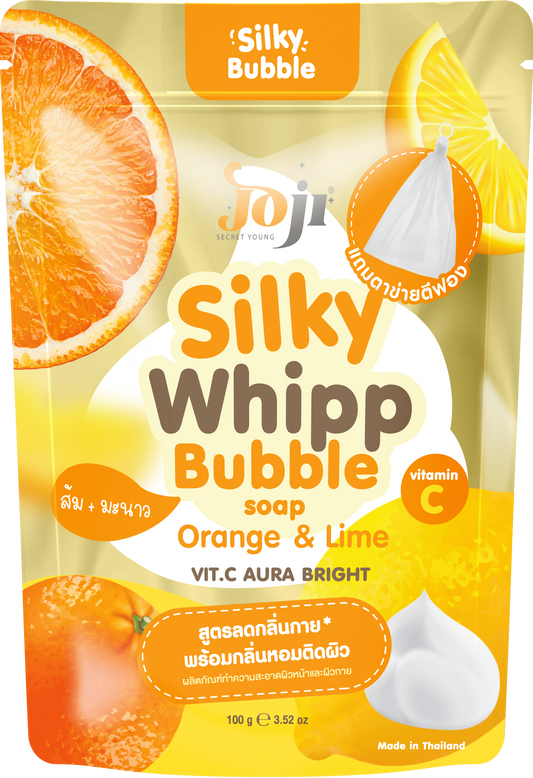Joji Secret Young Orange & Lime Silky Whipp Bubble Soap – Brightening & Refreshing Body Soap