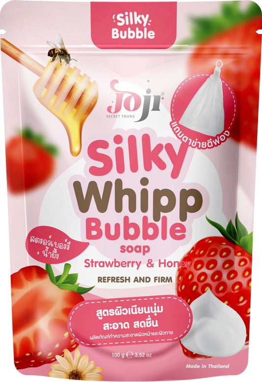 Joji Secret Young Strawberry & Honey Silky Whipp Bubble Soap – Nourishing & Brightening Body Soap