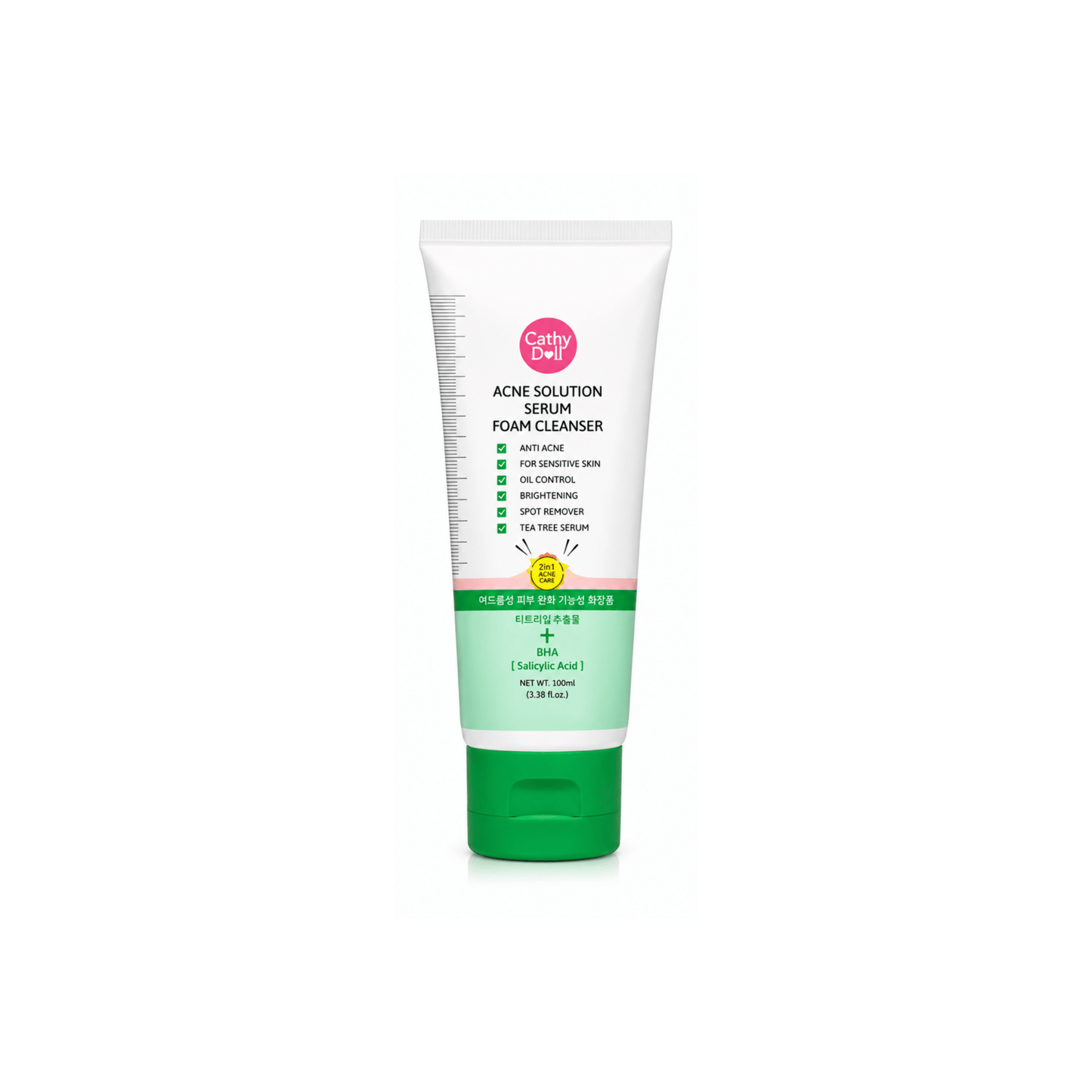 Cathy Doll Acne Solution Serum Foam Cleanser - 100ml | Thai Aura - Thai Aura