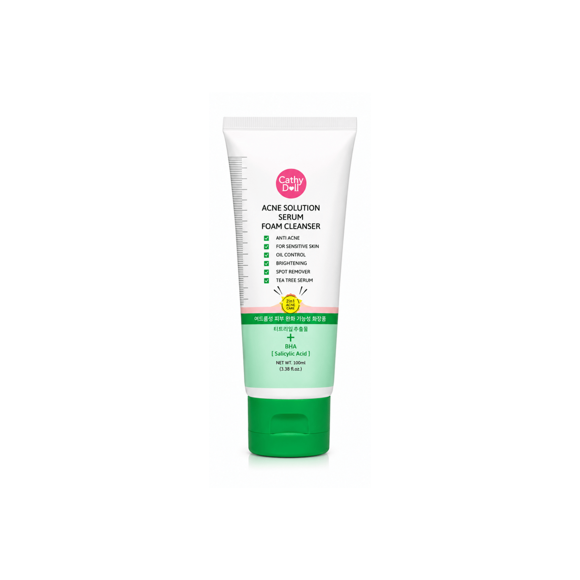 Cathy Doll Acne Solution Serum Foam Cleanser - 100ml | Thai Aura - Thai Aura
