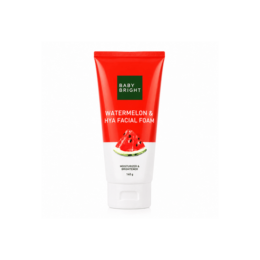 Baby Bright Watermelon & Hya Facial Foam - 140g | Thai Aura - Thai Aura