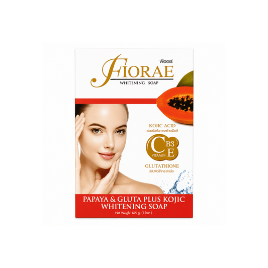 Fioraé Papaya & Gluta Plus Kojic Whitening Soap - 165g | Thai Aura - Thai Aura